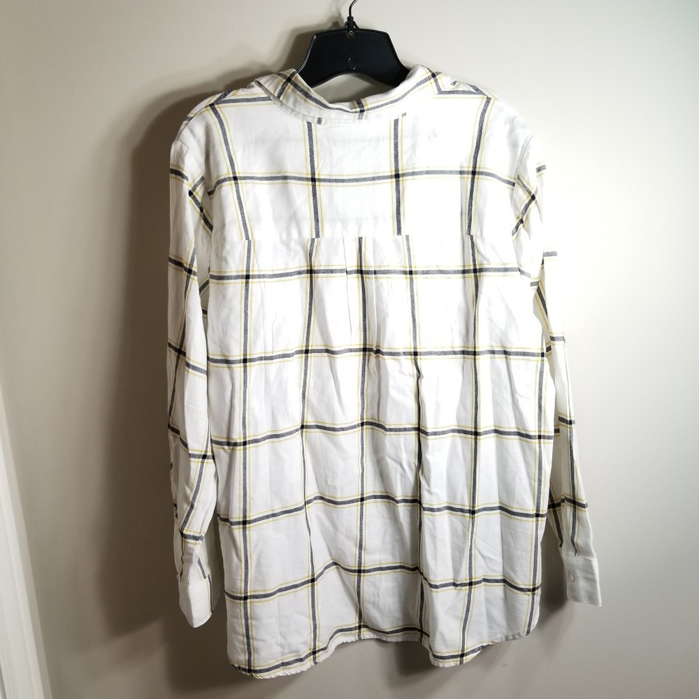 Philosophy Long Sleeve Button Up Flannel Shirt - Picture 3 of 4